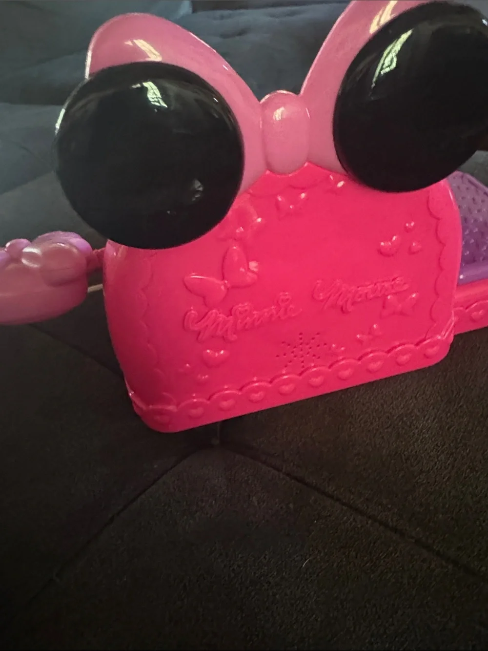 Disney Minnie Mouse Pink and Purple Play Cash Register with Scanner